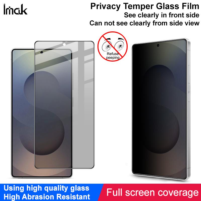For Samsung Galaxy S26 Ultra Plus 5G Glass IMAK 3D Curved Privacy Tempered Glass Full Screen Coverage Film