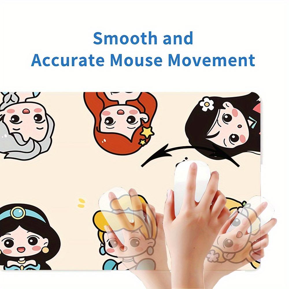 Large Multi-Size Non-Slip Rubber Base Cute, Characters, Cartoon Mouse Pad, Stitched Edges Keyboard Desk Mat for School, Office, Home, Gift f