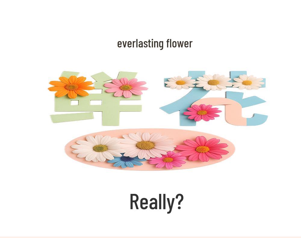 Eternal High-End Rose Bouquet with Real Fresh Flowers