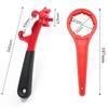 Multi Function 3 In 1 Bung Wrench and Bucket Opener Tool Designed for 55 Gallon Drums and Paint Containers with Ergonomic Handle