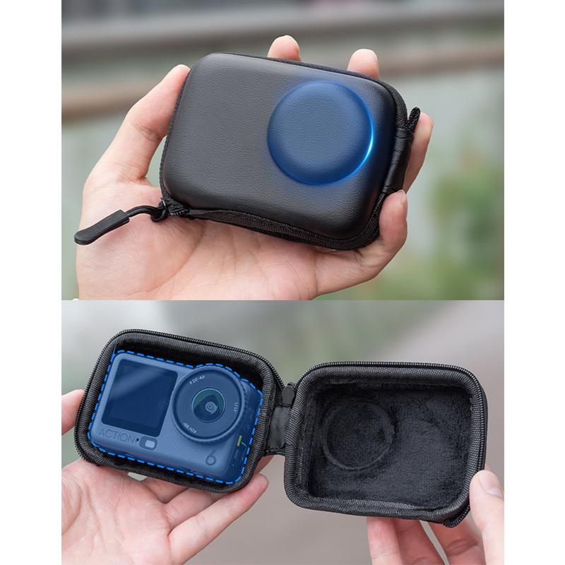 Carrying Case For Dji Osmo Action 6 Small Storage Bag Pu Hard Travel Protector Case Protective Accessories
