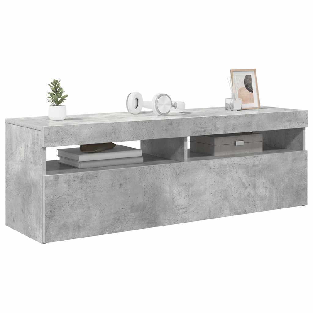 Moderne, Minimalistische TV-Schränke Mit LED-Beleuchtung Für Wohnzimmer Und Schlafzimmer, Aufbewahrungssideboards, 120x35x40 Cm