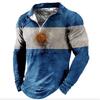 New POLO Shirt Zip Long-sleeved Lapel Men's Sweatshirt Casual Tops Tide