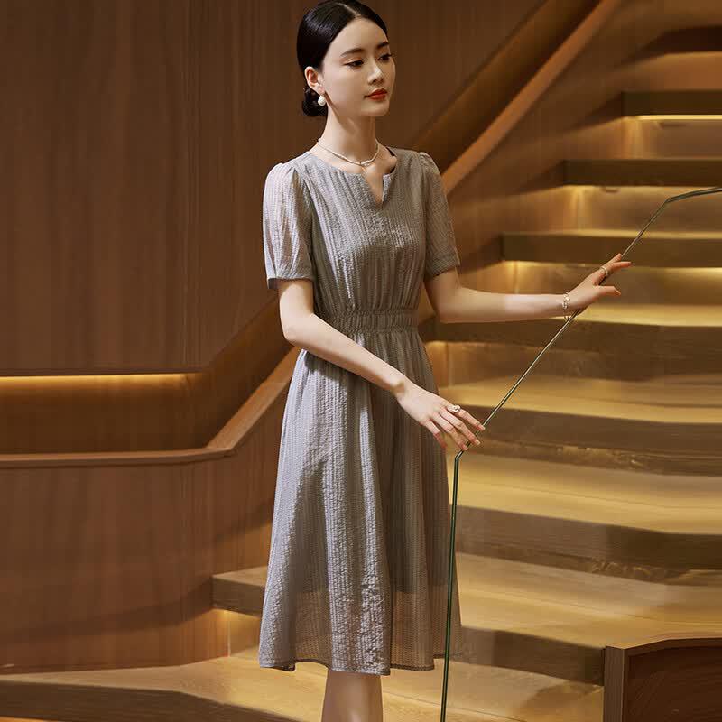 Elegant French Style Summer Dress