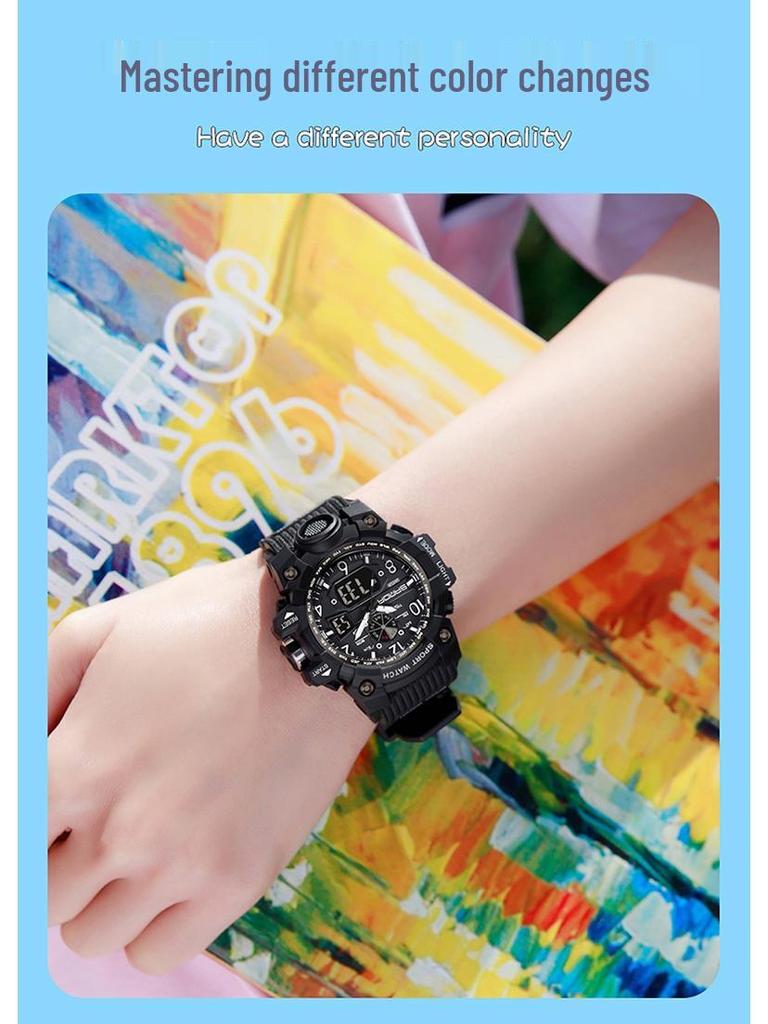 Sanda Dual Display Trendige Paar-Sportuhr