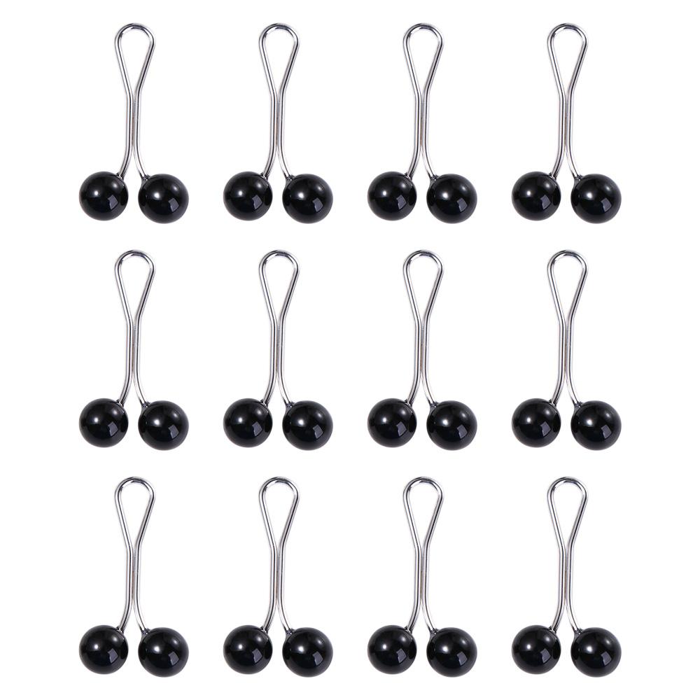 12pcs/set Headscarf Pearl Pins Clips U Shape Hijab Scarf Lady Muslim Scarf Shawl Clips Scarf Brooches Pin Jewelry Accessories