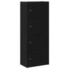 VidaXL Bookcase Black Oak 40x24x102 Cm Engineered Wood, Bookshelf, Storage Rack, Book Holder, 860374