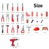 38/41 PCS Pretend Tools Kit Kids Play Repair Tool Set Plastic Construction Toys with Screwdrivers for Toddler Boys Girls Child