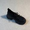 Lightweight Thick Sole Heightening Round Head Thick Heel Loafers Women's 2025 Sweet and Cool Style Versatile One-pedal Casual Sports Shoes