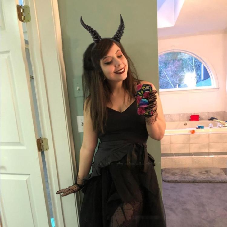 Lightweight Resin Horn Headpiece for Costume Accessories Holiday Celebrations