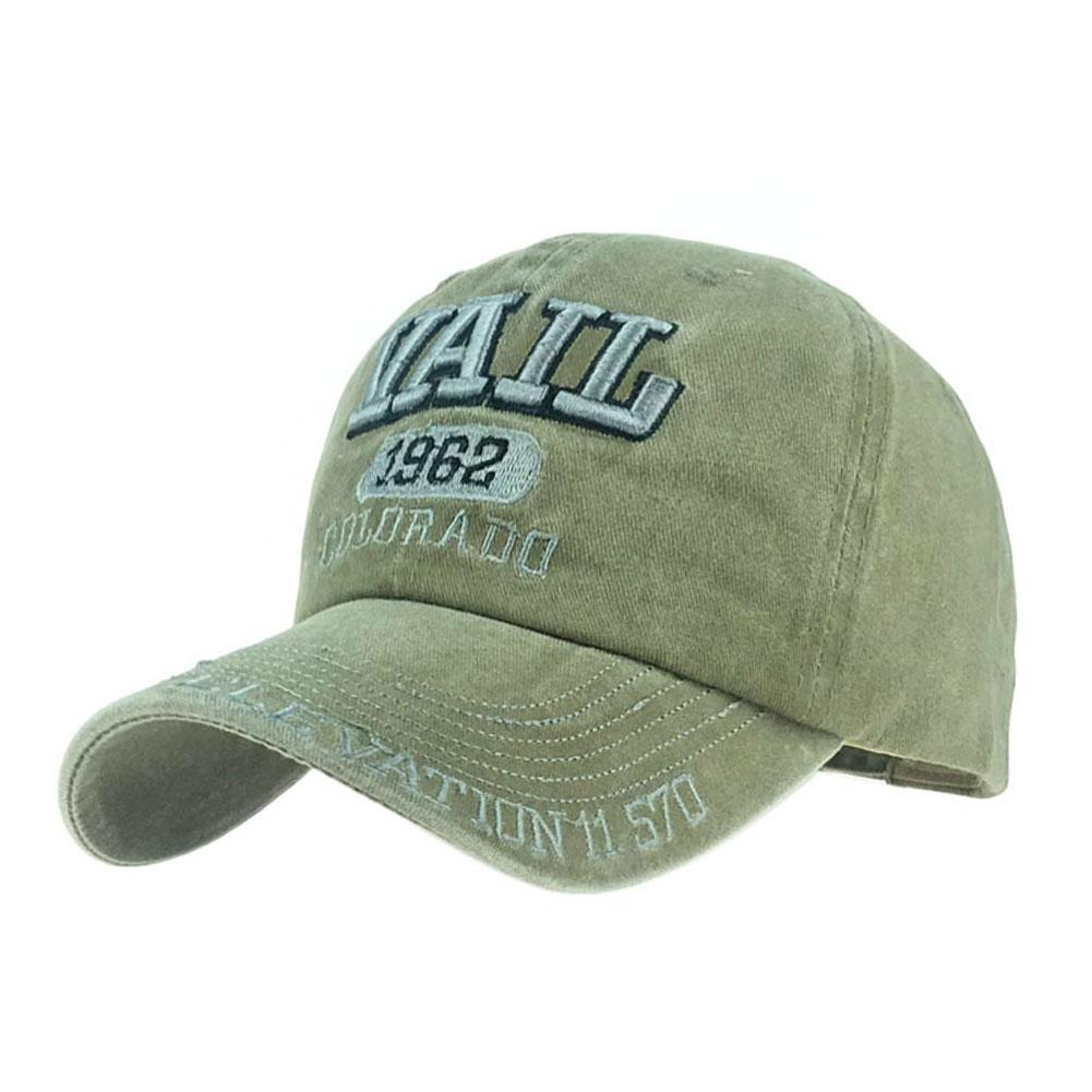 Unisex Fashion Casual Baseball Cap Casquette Embroidery VAIL 1962 Hat Outdoor Sunhat