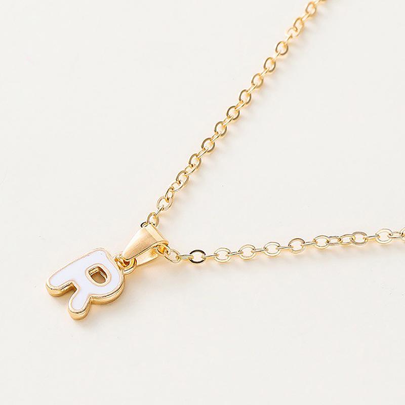 Personalized 26 Initials Charm Necklace For Women Men Premium Design Name Necklace Ladies Jewelry Gift