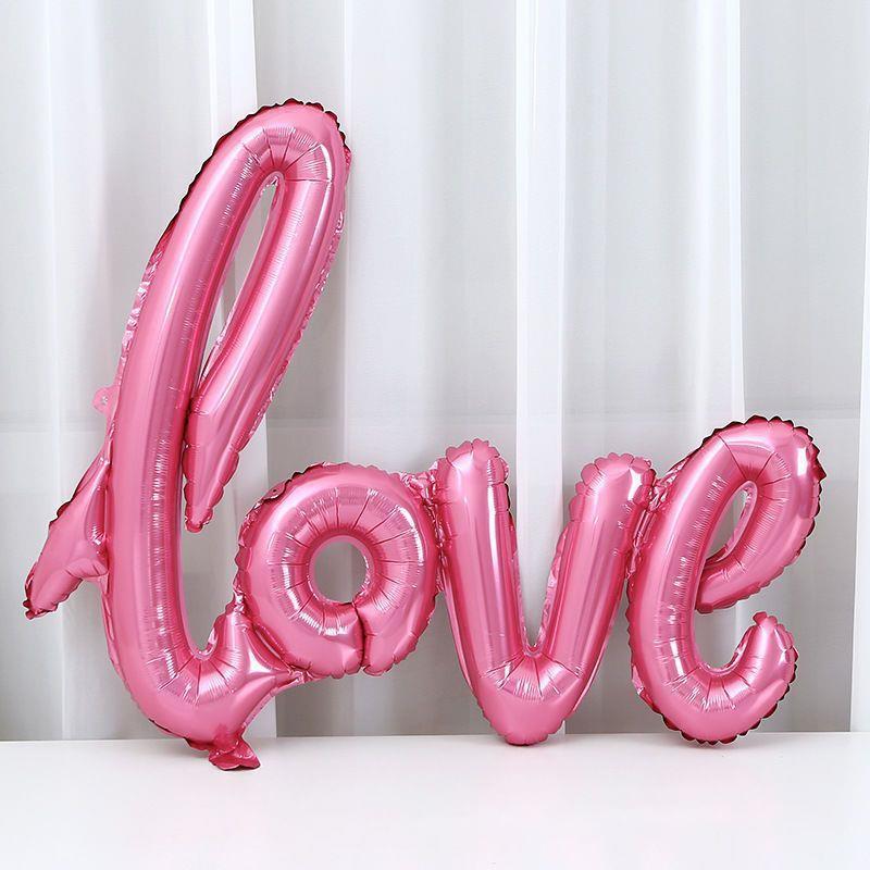 

Valentine s Day Love Background Wall Decoration Aluminum Film Balloon Love Balloon Bear Balloon A9