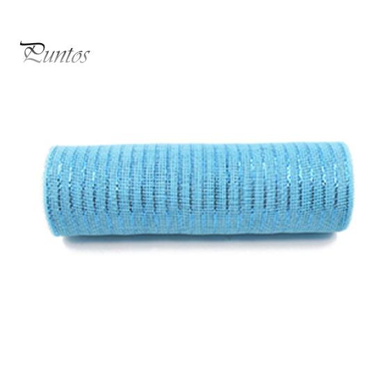 DIY Decorative Mesh Ribbon Wreath Vibrant Color Widely Used Christmas Tree Mesh Ribbon Garland Decoration