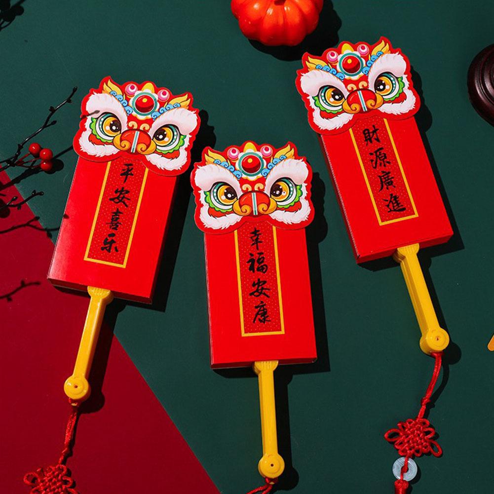 Red Envelope Fan Foldable Design Double Function Gift New Traditional Portable Holder Chinese Celebration Blessing Money Ye K3P9