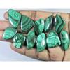 10Pcs Natural Green Malachite Fancy Cabochon Loose Gemstone 304Cts. Lot C-480