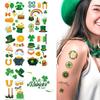 Day Patricks St Waterproof Sweatproof Tattoo Sticker Clover Body Decorate Kids