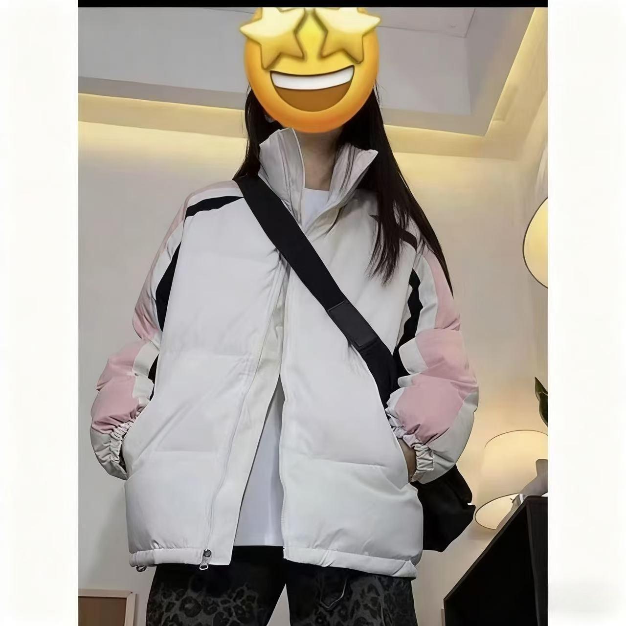 Американская хлопковая куртка в стиле колор-блок с рукавами реглан: Зимний тренд для мужчин и женщин, свободный утолщенный дизайн, настраиваемый логотип, унисекс. XL