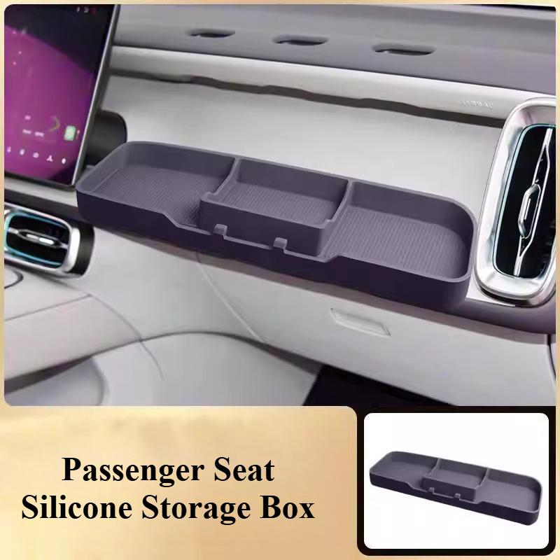 For Leapmotor B10/B01/B05 Co-pilot Expansion Storage Box Table Passenger Seat Silicone Storage Box Accessories Interior Supplies