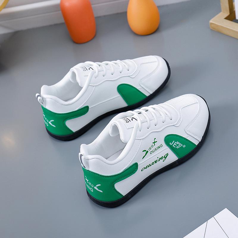 Autumn New Korean Style Chunky Sneakers for Women Ins Trendy Platform Elevator Shoes Student Casual Running Shoes 40 зелёный