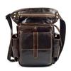 Meigardass Leg Genuine Multifunctional Waist Pouch for Thigh Hip and Shoulder Outdoor Waterproof and Abrasion Resistant Men's Bag, Leather,