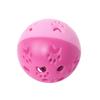 Interactive Plastic Cat Toy Collision Colors Cat Ball with Hollowed-out Paws and Bell Pet Chew Toy