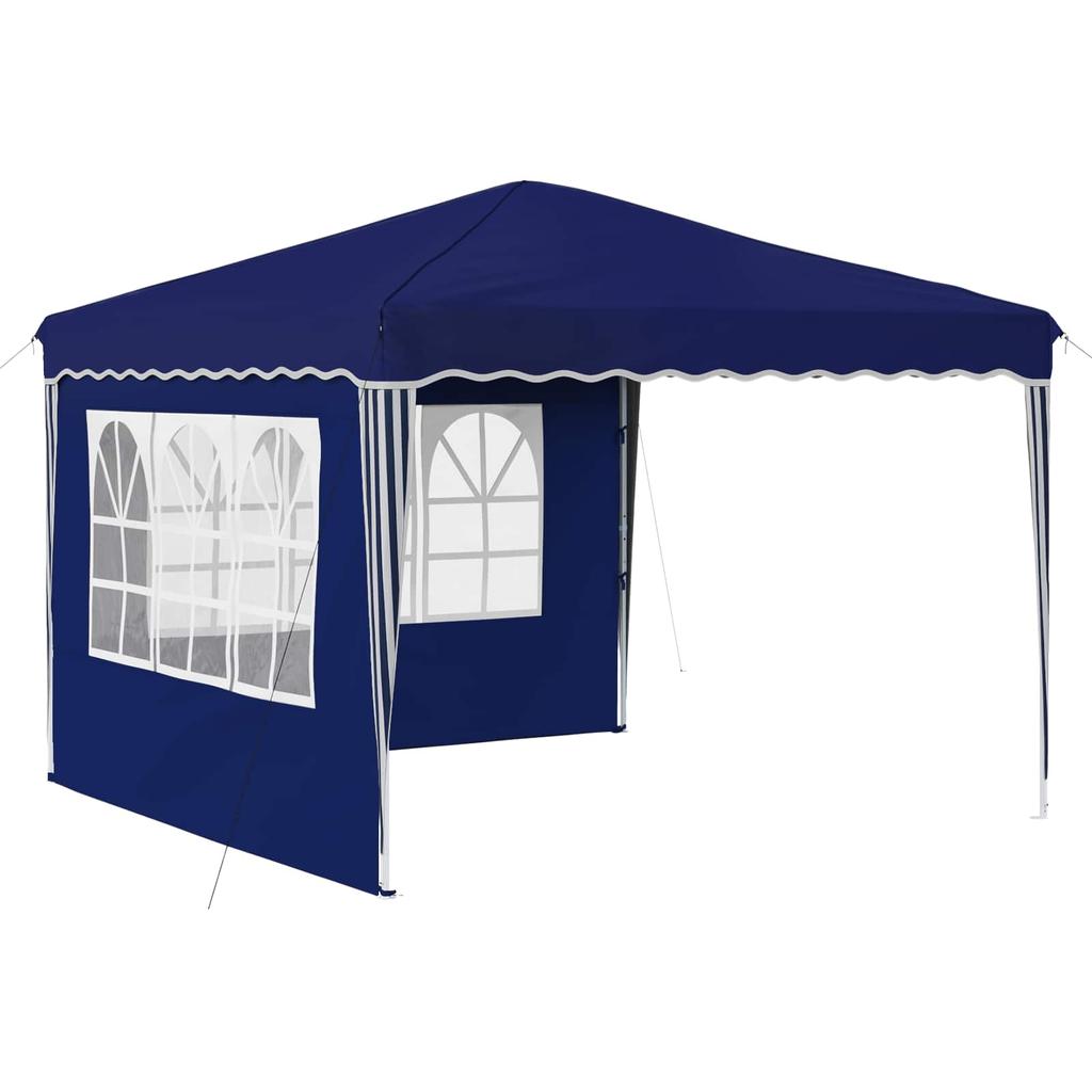 Pop Up Party Tent 288 X 288 X 245 Cm Blue Oxford Fabric