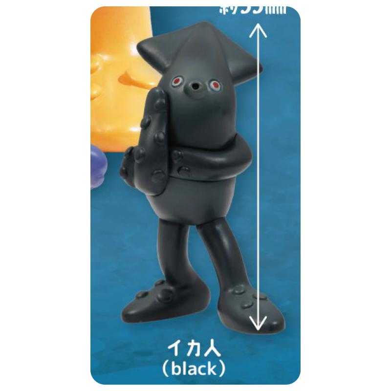 Japan Octopus Man Figurine Colorful Squid Person Mini Animal Toy Collectible Gashapon Action Figure Model Toys
