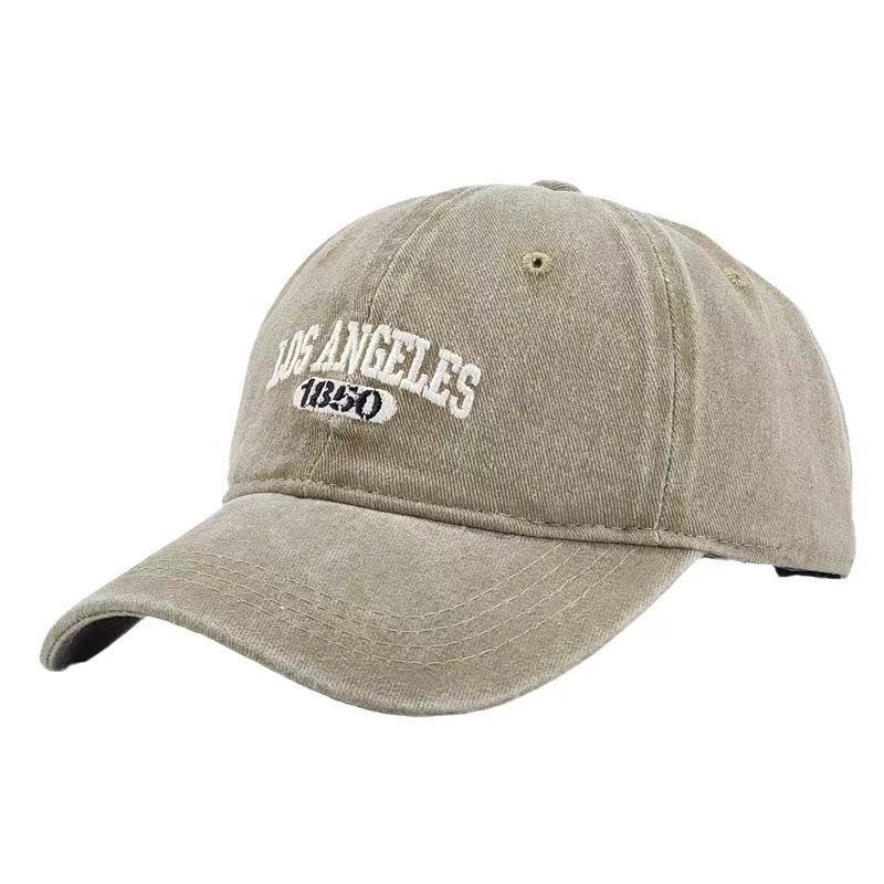 Casual Baseball Cap for Women Men Cotton Soft Top Hats Unisex Los Angeles Embroidery Snapback Hat Hiking Sunscreen Caps