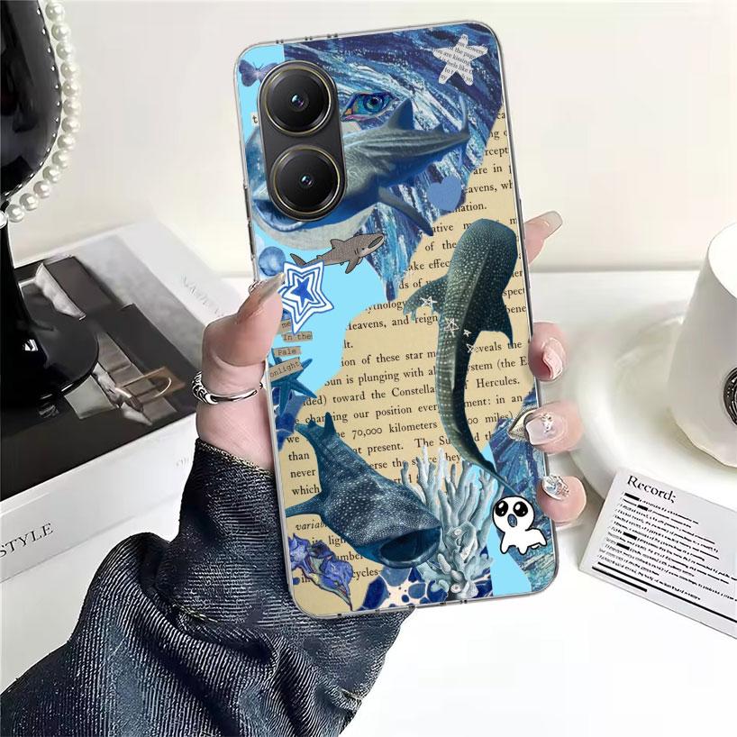 Ocean Whale Shark For Xiaomi Poco X7 X6 X5 F7 Ultra F6 F5 Pro Phone Case X4 Nfc F4 Gt F3 M6 M5S M5 M4 M3 Fundas Cover Coque