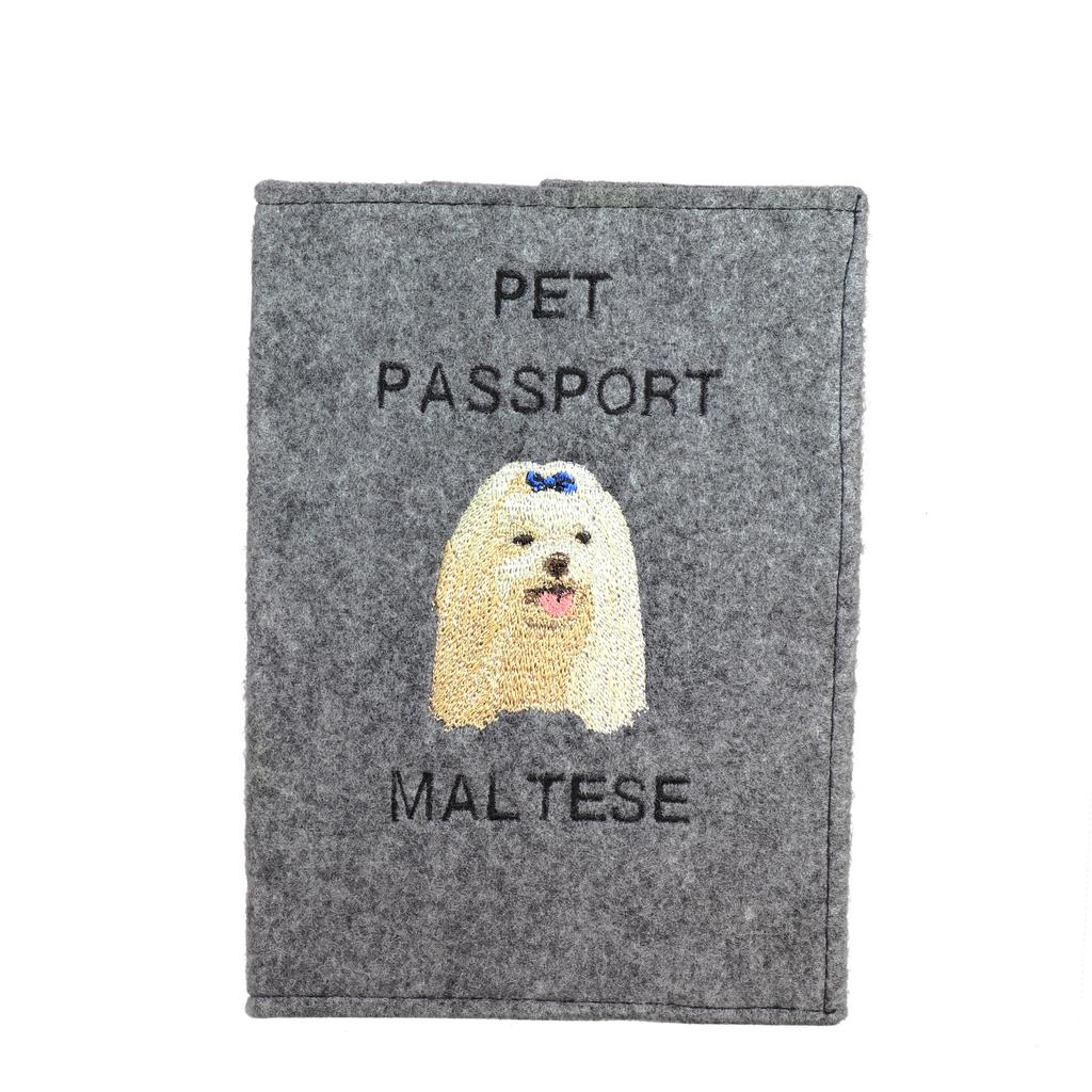 Maltese - Custodia passaporto cane, custodia documenti, regalo per il viaggiatore dalla marca Art-Dog