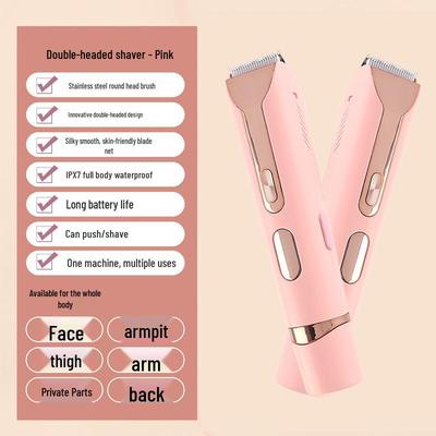 Rasoir Électrique Double Tête pour Femme - Corps Entier et Zones Sensibles