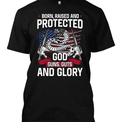 Born Raised And Protected New Unisexs T Shirt Guns Right 2nd Aunisexdunisext Ar15 Pro