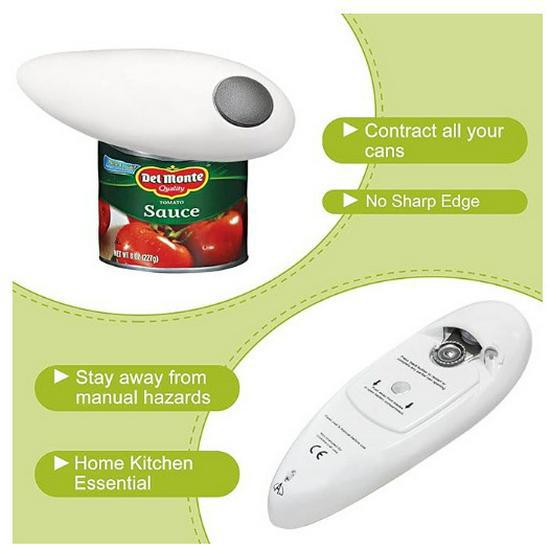 Automatic Electric Can and Bottle Opener Tool