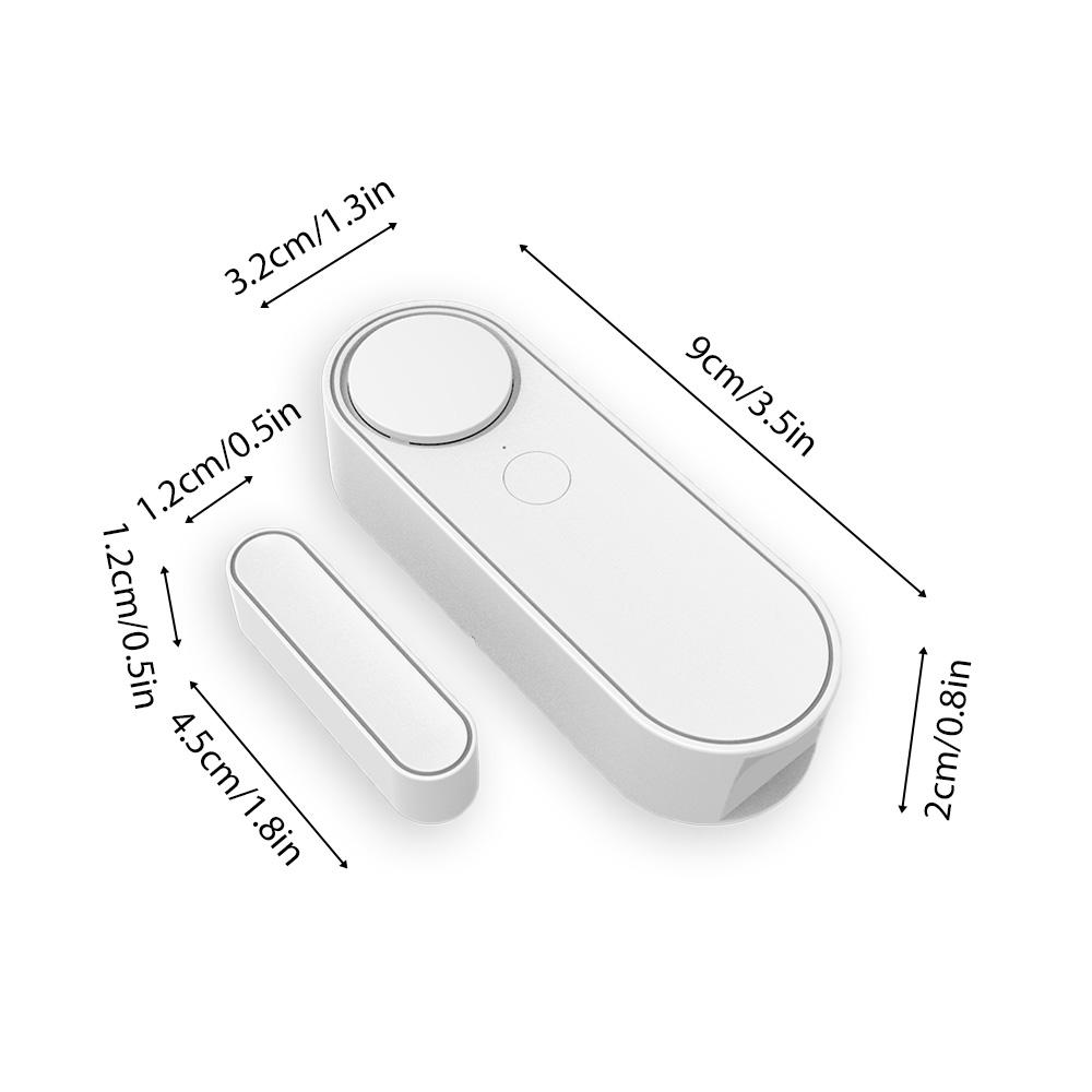 4 Pack Mini Door Window Alarm Home Security TY APP 2.4G WIFI Wireless Magnetic Sensor Anti-Theft