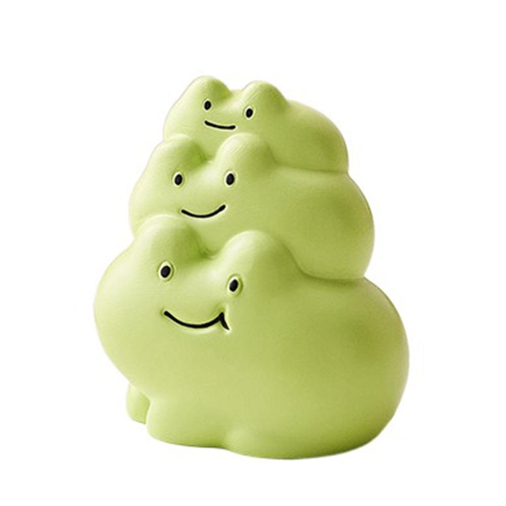 Handmad Frog Resin Figurine Statue Mini Frog Model Toy  Car Diy Accessories