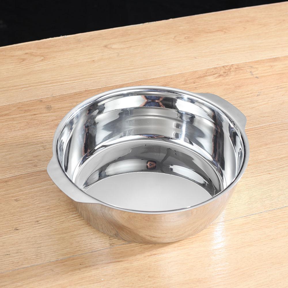 1pc Stainless Steel Soup Pot with Clear Tempered Glass Lid - Thickened, Dual-Ear Handle for Easy Cooking & Serving