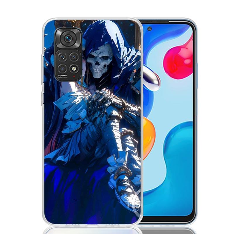 Albedo Overlord Anime Phone Case For Xiaomi Redmi Note 15 14 13 12S 12 Pro Plus 11S 11E 11 11T 10S 10 Art Soft Pattern Cover Red