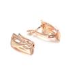 New Square  Rose Gold Color Earrings For Women Simple Geometry Natural Zircon Drop Earrings Vintag Wedding Jewelry