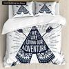 Adventure Duvet Cover Set Wilderness Themed Duvet Cover Set Bedclothes Double Queen King Size Polyester Bedding Set Pillowcase