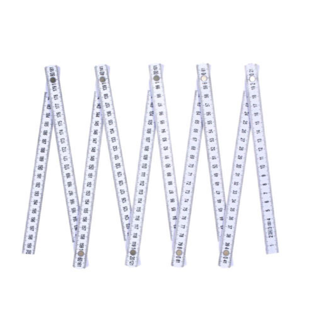 2 Meters Slide Ten-Parts Fold Up Folding Ruler Measuring Tool For Carpenter