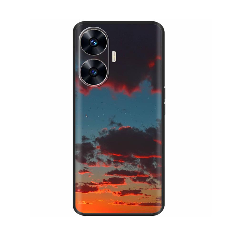 Θήκη Κινητού Για Realme C55 Μόδα Μαλακή Υγρή Σιλικόνη Πλήρης Προστασία Πίσω Κάλυμμα Για Realme Narzo N55 Θήκη C 55 RMX3710 Fundas