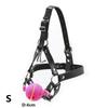 Bdsm Bondage Harness Strap Head Belts with Silicone Hollow Mouth Gag Ball and Nose Hook for Fetish Slave Role Play Sex Toys