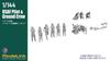 HMA 1/144 USAF Pilot & Ground Crew Set Resin Kit M3-113 (Person)