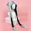 Cosplay Head Wrap Thicken Furry Wolf Hat for Climbing Skiing Sports Headwear