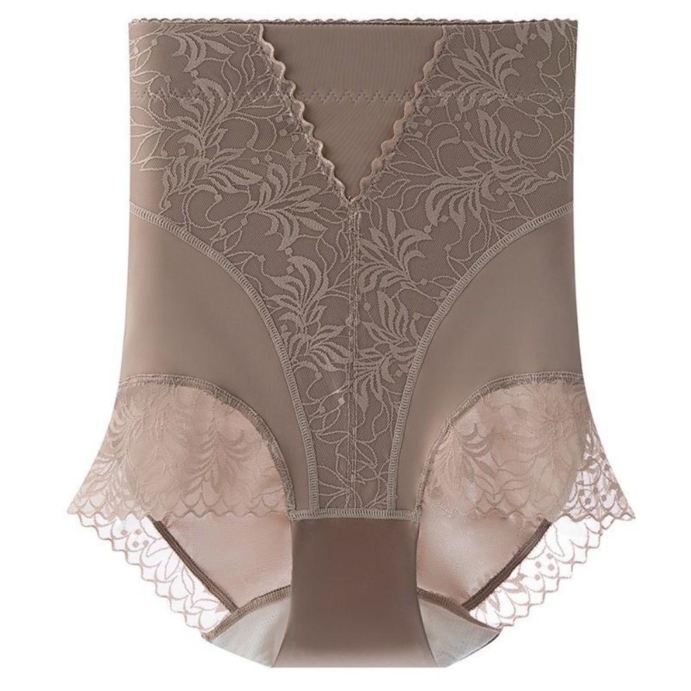 Large Size Butt Lifter Briefs Lace Flowers Tummy Control Underwear Seamless Underpants  Women