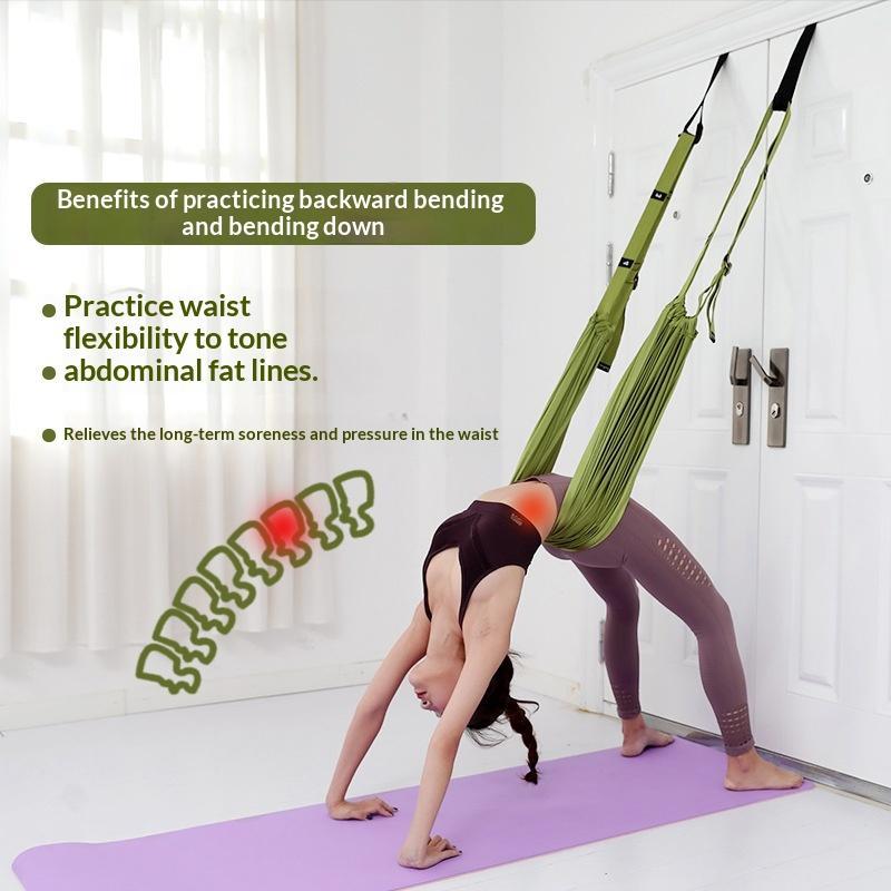Yoga Inversion Sling Door Mounted Backbend Strap High Polyester Heavy Duty For Home Fitness Back Opening Stretch