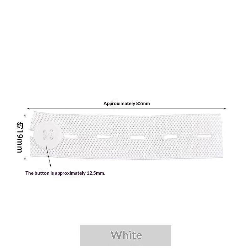 5pcs Unisex Pant Extender Belt Soft Invisible Elastic Waist Extension for Jeans Skirts Trousers Maternity Home Use