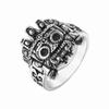 2026 Jewelry European and American Personalized Retro Robot Alien Men's Jewelry Ring