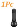 1-100Pcs TR413 Snap-In Tire Valve Stems Automotive Parts Black Rubber Valves Replaceable Parts With Dust CapRubber Valves Valve Stems 1